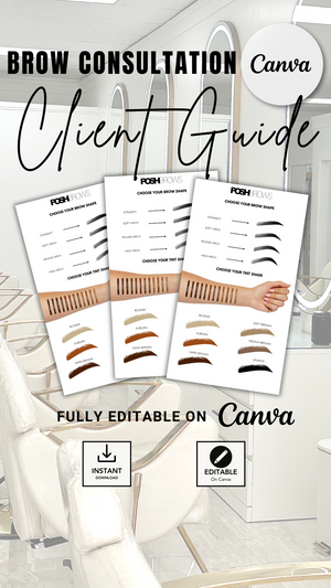 CUSTOMIZABLE BROW CONSULTATION GUIDE TEMPLATE