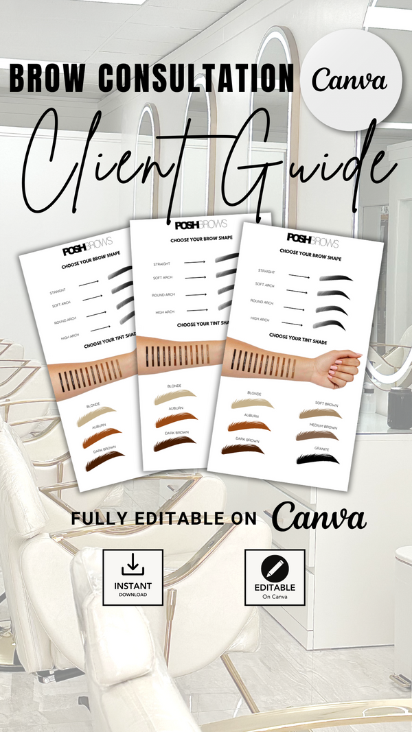 CUSTOMIZABLE BROW CONSULTATION GUIDE TEMPLATE