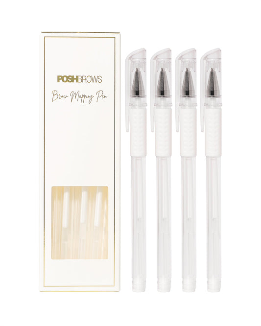 4 PACK WHITE GEL BROW MAPPING PEN