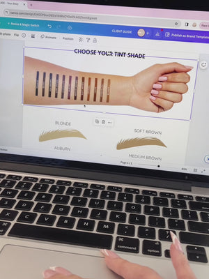 CUSTOMIZABLE BROW CONSULTATION GUIDE TEMPLATE