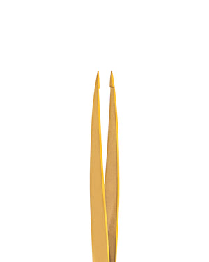 24K GOLD STAINLESS STEEL POINT PRECISION TWEEZERS