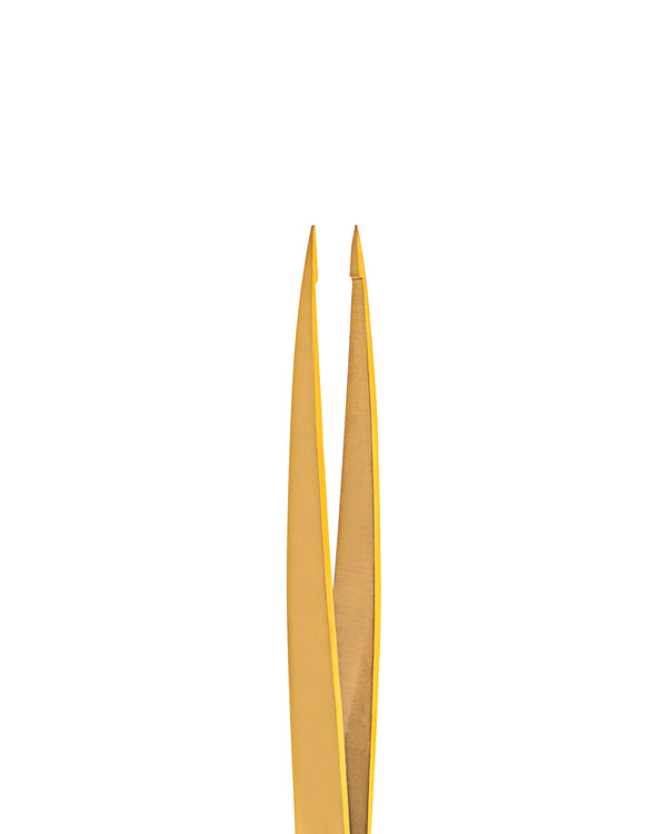 24K GOLD STAINLESS STEEL POINT PRECISION TWEEZERS