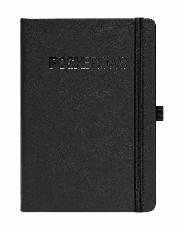 PoshBrows Black Notebook