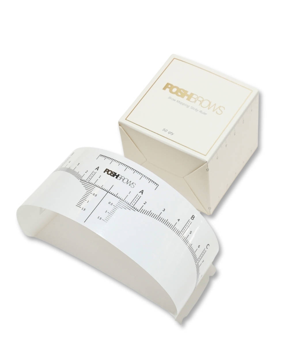 DISPOSABLE BROW MAPPING STICKY RULERS
