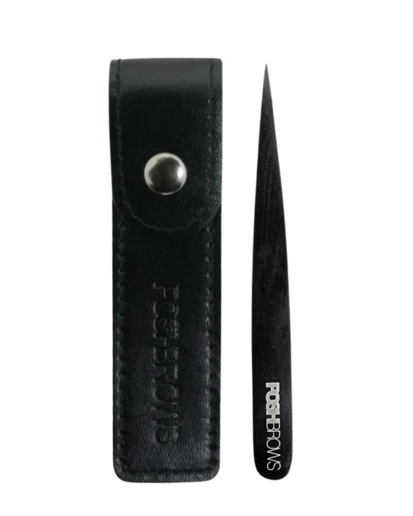 BLACK STAINLESS STEEL POINT PRECISION TWEEZERS